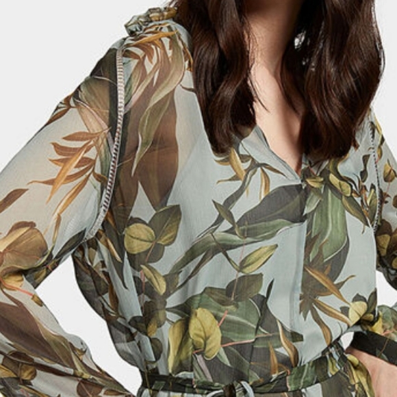 New Guess Veronica Chiffon Dress - Picture 6 of 6